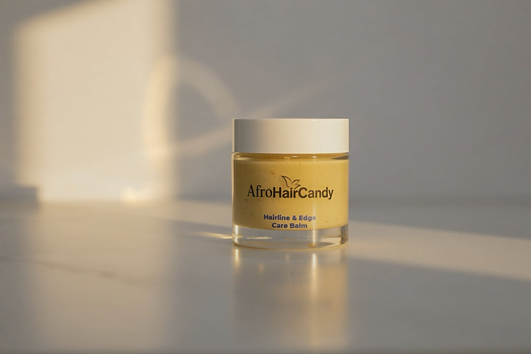 Botanical Hairline & Edge Balm for dry fragile edges and textured hair