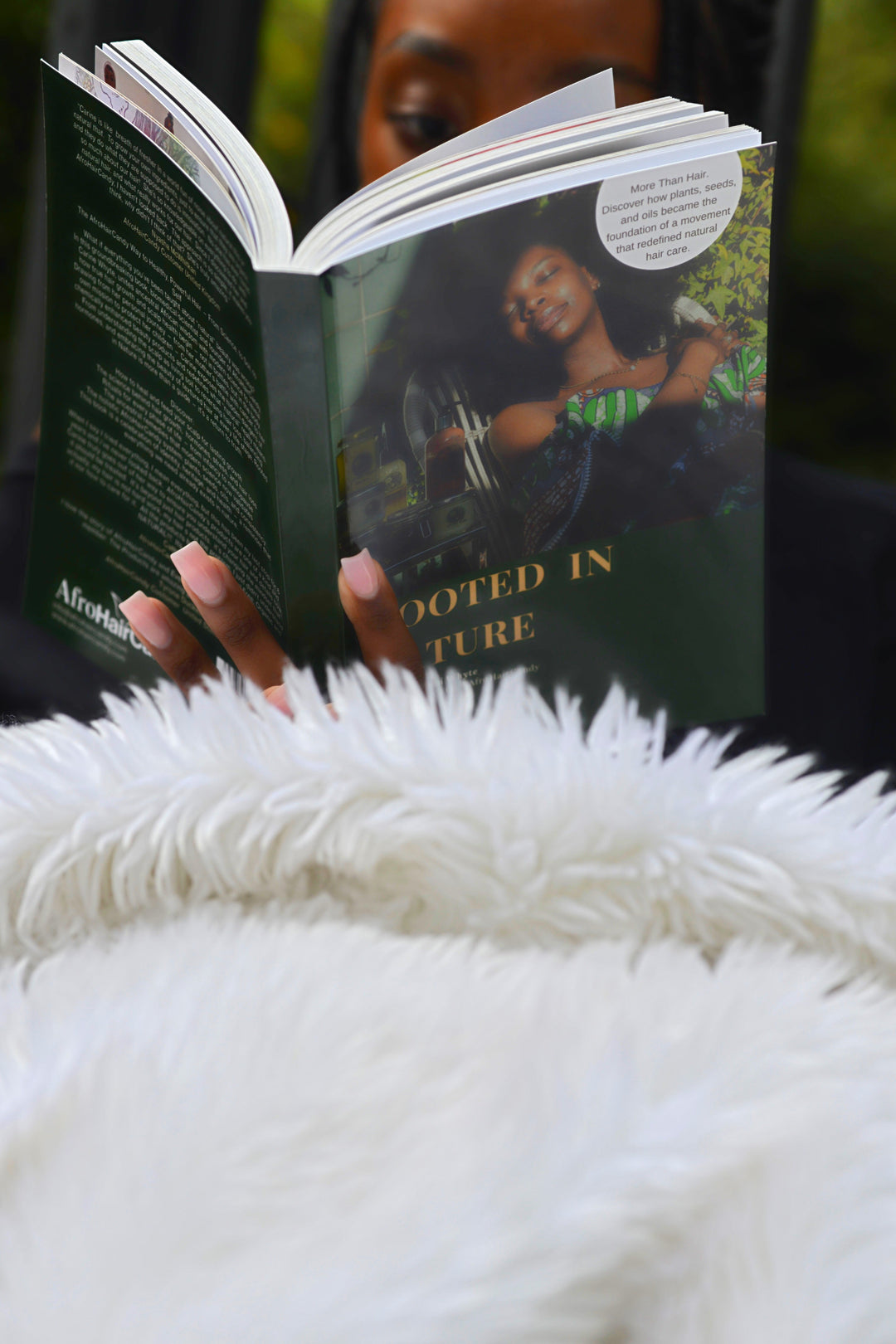 Rooted in Nature book celebrating ancestral African hair rituals and modern hair science