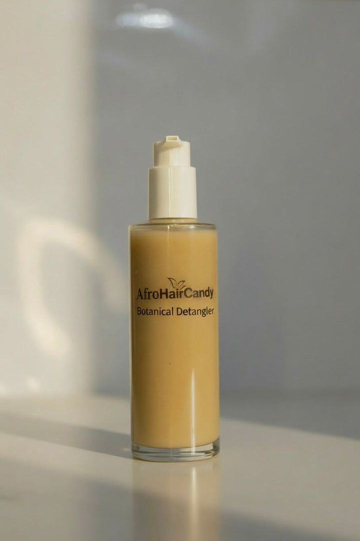 AfroHairCandy Botanical Detangler for softening dry tangled textured hair