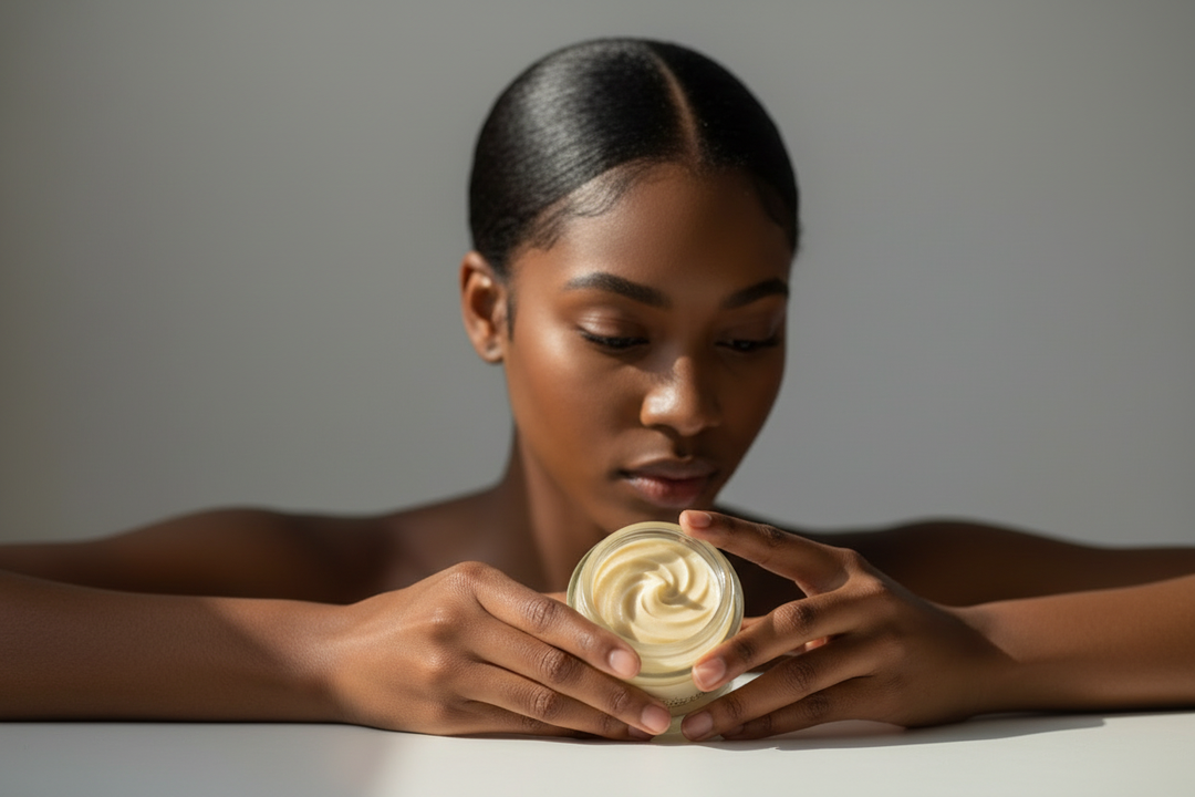AfroHairCandy Hairline & Edge Care Balm for protecting and conditioning natural hair edges