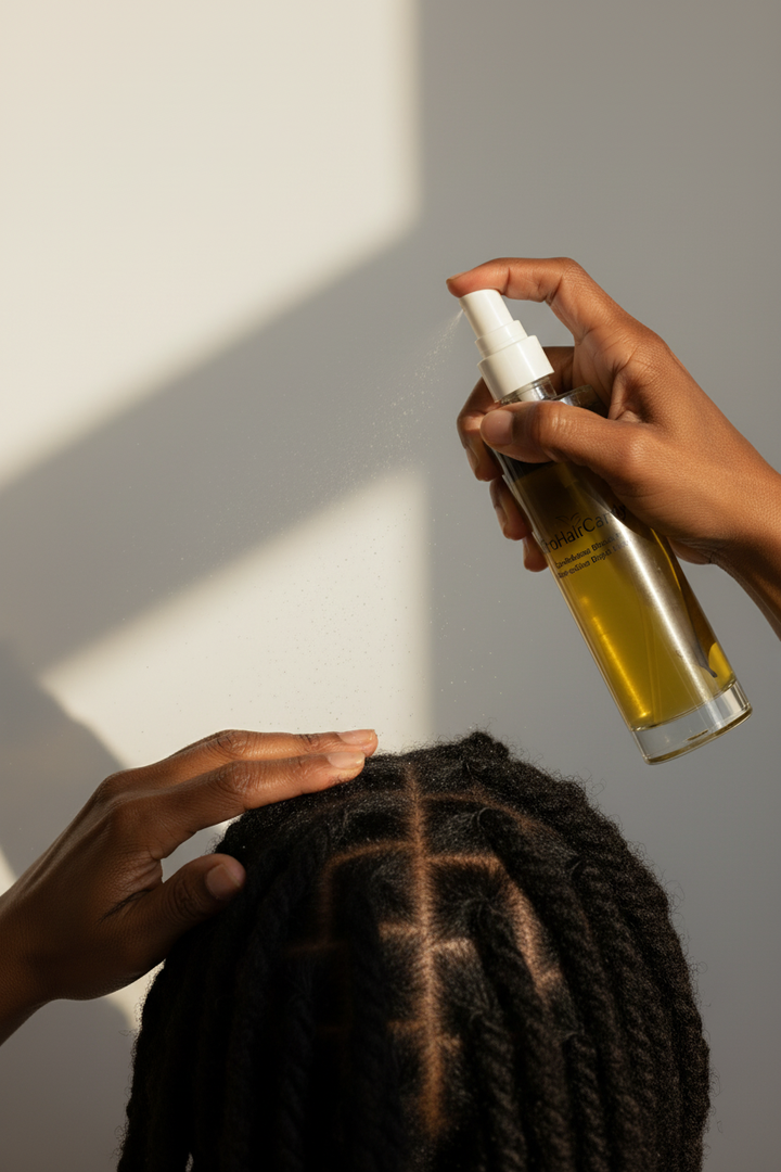 Botanical scalp and braid spray for protective styles and textured hair
